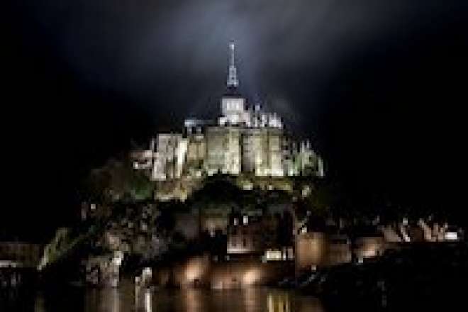 Mont Saint Michel by Night